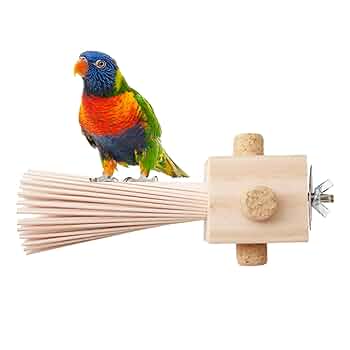 木製鳥止まり木 カラフルビーズ付き Amazon | 鳥止まり木のおもちゃ木製ビーズカラフルなオウム咀嚼